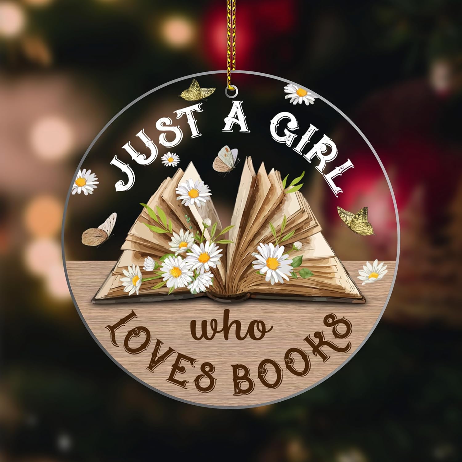 Just A Girl Who Loves Books Christmas Ornament For Book Lovers Vintage Print Bookworm Bookish Noel Xmas Home Decor Gift Decorative Ornament Tree Acrylic Hanging Ornaments 1759479942706.jpg