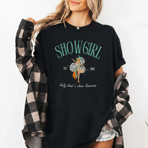 Showgirl Party Shirt Baby Thats Show Business Shirt Dirty Martini Tee In My Showgirl Era Showgirl Fans Shirt Gift For Fan 1759480007801.jpg