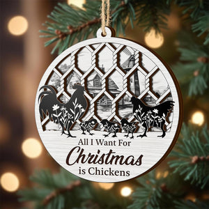 Chicken Ornament Chicken Coop Christmas Ornaments 2 Layer Ornaments Christmas Farm Decor Gift For Farmer 1759481463506.jpg