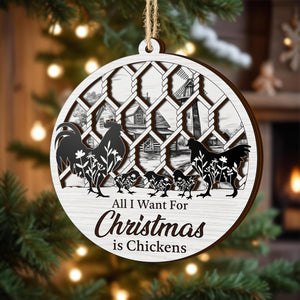 Chicken Ornament Chicken Coop Christmas Ornaments 2 Layer Ornaments Christmas Farm Decor Gift For Farmer 1759481463702.jpg