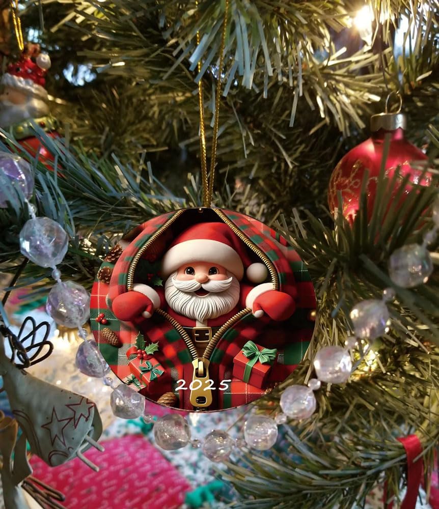 2025 Christmas Tree Fun Santa Claus Decorations Christmas Ornaments 2025  Unique For Adults Acrylic Hanging Decorations 1759482253601.jpg