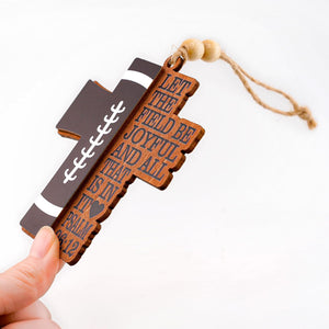Christian Football Cross Ornament Inspirational Psalm 9612 Bible Verse Hanging Decor Wooden Sports Faith Gift For Athletes Coaches Or Christmas Tree Decoration 1759547821651.jpg