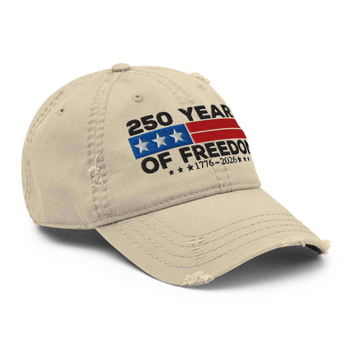 250 Years Of Freedom Dad Hat   Patriotic Embroidered Usa Cap Celebrating 1776 2026 1759548441759.jpg