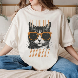 The Life Of A Showcat Shirt Funny Cat Showgirl Era Tee Vintage Cool Cat Sunglasses T Shirt Ts Fan Concert Outfit 1759548592496.png