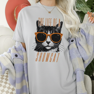 The Life Of A Showcat Shirt Funny Cat Showgirl Era Tee Vintage Cool Cat Sunglasses T Shirt Ts Fan Concert Outfit 1759548610597.png