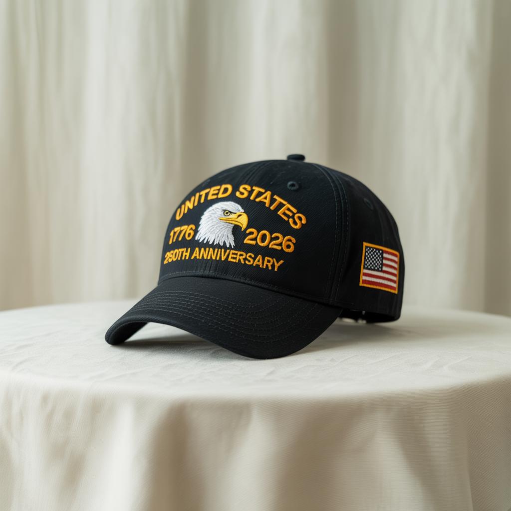 Embroidered Usa 250th Anniversary Cap American Eagle Cap Patriotic Hat 250th Anniversary Embroidered Baseball Us Tribute Retro Cap 1759549388017.jpg
