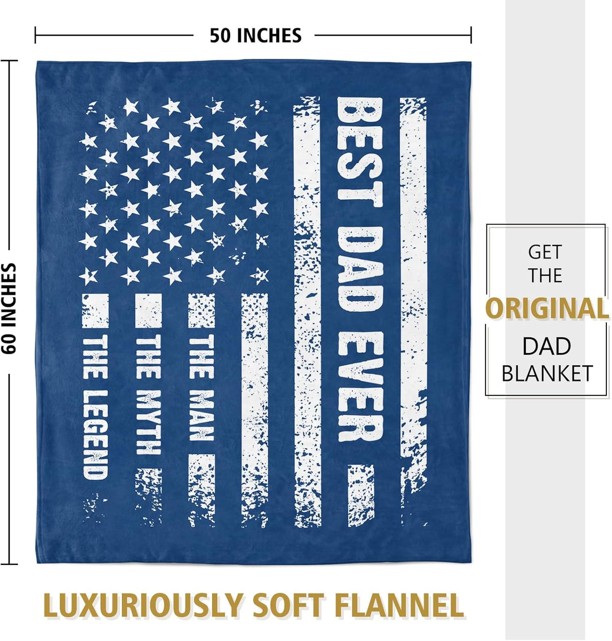 Birthday Gifts For Dad  Cool Flag Blanket With The Man The Myth The Legend  Dad Birthday Gift Soft Blanket Throw For Bed Sofa Napping Camping 1759550097593.jpg