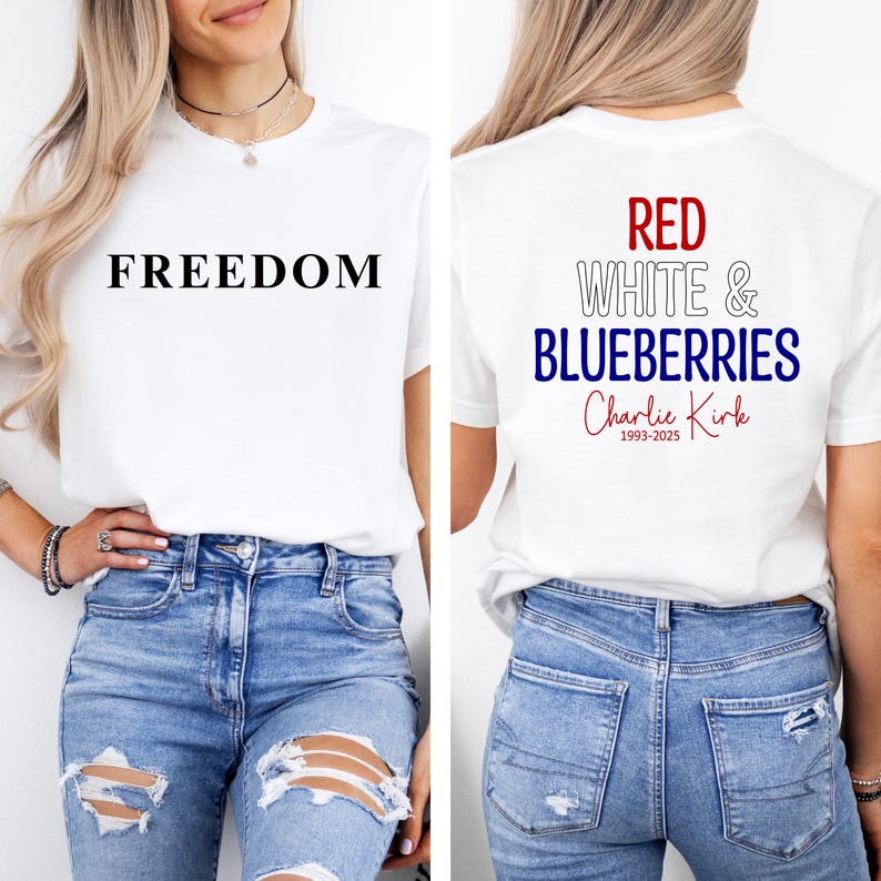 Red White And Blueberries Charlie Kirk Shirt Charlie Kirk 1993 2025 Freedom Shirt Charlie Kirk Shirt Justice For Charlie Kirk Shirt 1759714832084.jpg