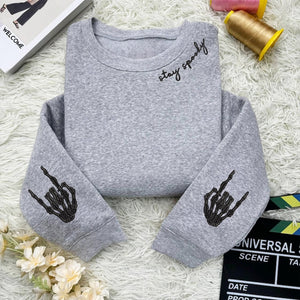 Stay Spooky Embroidered Sweatshirt Cute Halloween Crewneck For Women Fall Cozy Ghost Sweater Spooky Season Gift Halloween Gift 1759716340908.jpg