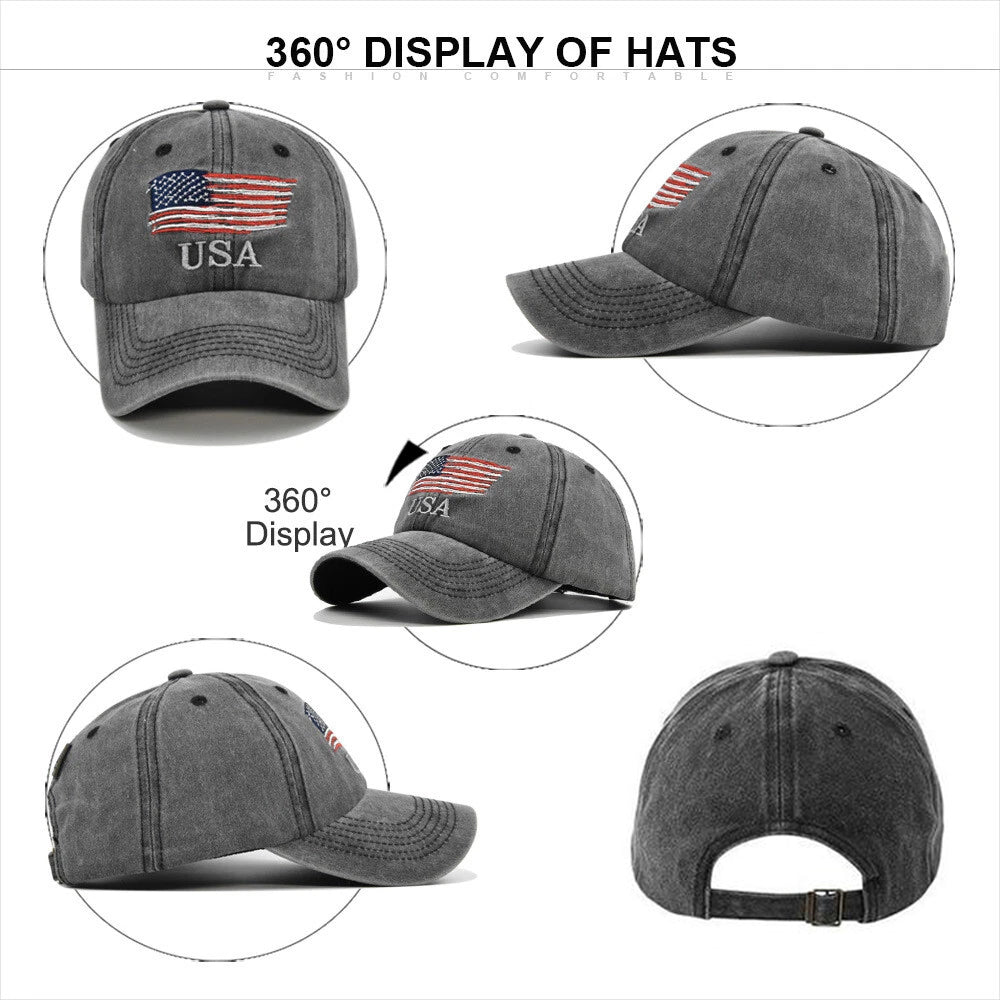 Adjustable American Usa Flag Embroidered Hat Baseball Cap 1759718131809.jpg
