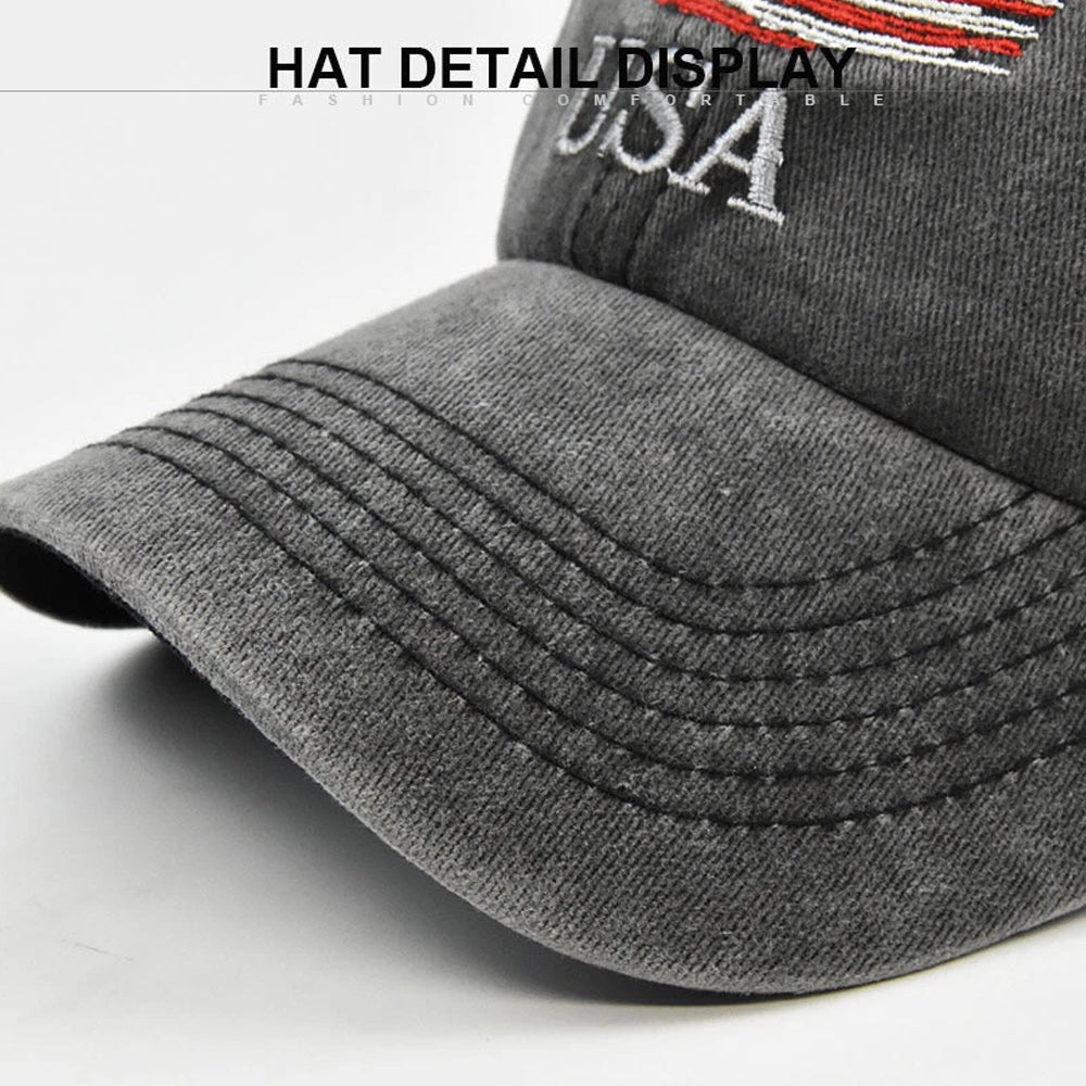 Adjustable American Usa Flag Embroidered Hat Baseball Cap 1759718142451.jpg