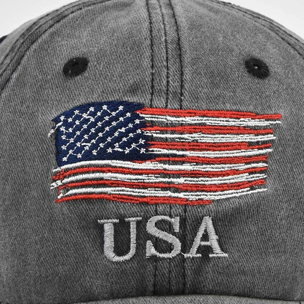 Adjustable American Usa Flag Embroidered Hat Baseball Cap 1759718147550.jpg