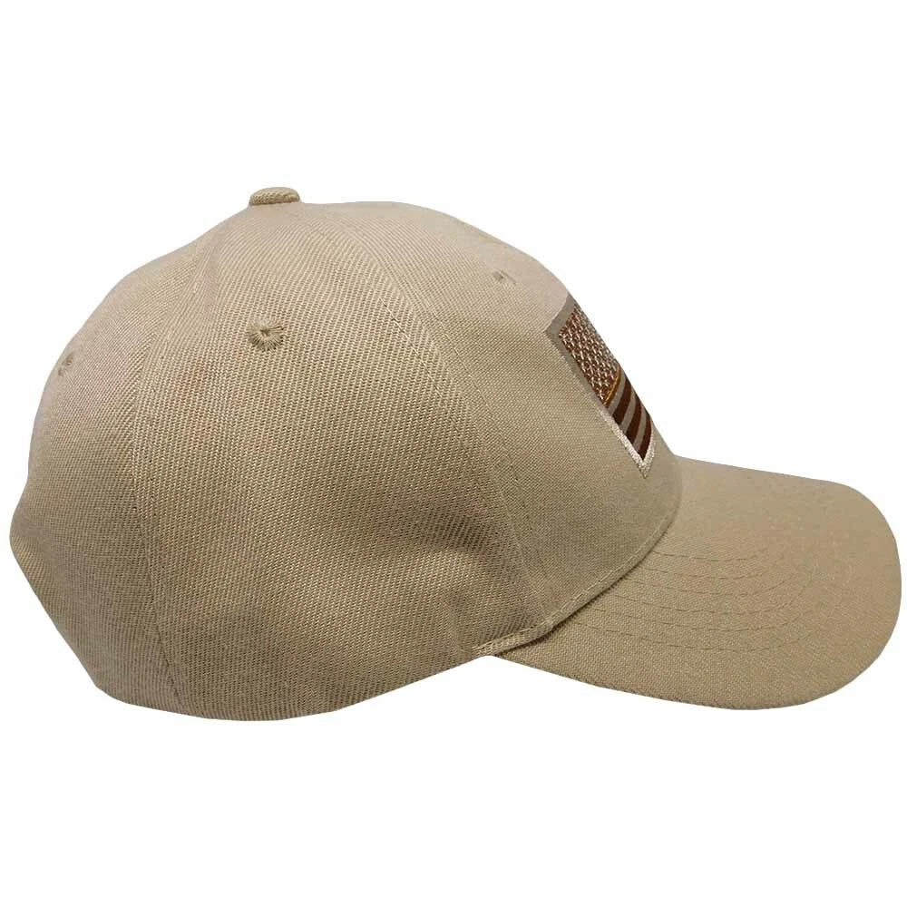 Usa Us Us America American Flag Khaki Tan Patch Baseball Cap 1759718433535.jpg