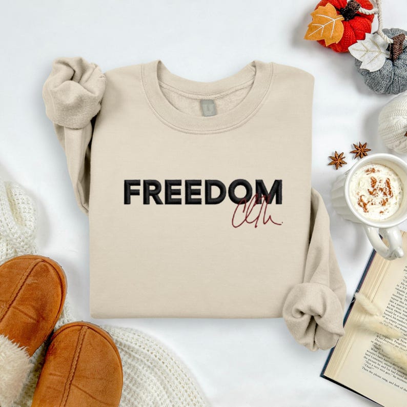 Embroidered Charlie Kirk Freedom Shirt Charlie Kirk Shirt Charlie Kirk Freedom T Shirt Charlie Kirk Sweatshirt Freedom Charlie Kirk Shirt 1759722899989.jpg