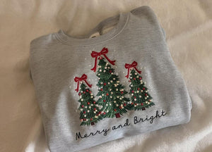 Merry And Bright Embroidered Sweatshirts Holiday Sweater Christmas Tree Sweater Pine Tree Sweatshirt Gingerbread Piny Sweatshirt Pine 1759735331810.jpg