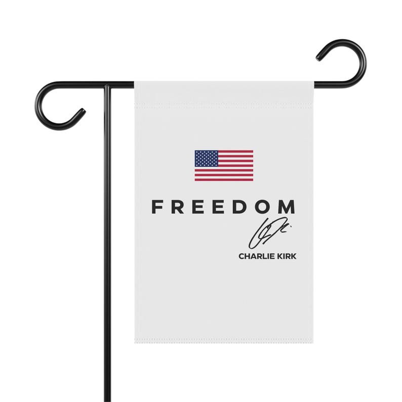 Charlie Kirk Flag Turning Point Usa Patriotic Decoration Garden Party Sign House Exterior Decor Outdoor Yard Flag Political 1759737168027.jpg