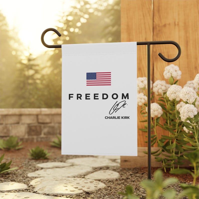 Charlie Kirk Flag Turning Point Usa Patriotic Decoration Garden Party Sign House Exterior Decor Outdoor Yard Flag Political 1759737168082.jpg