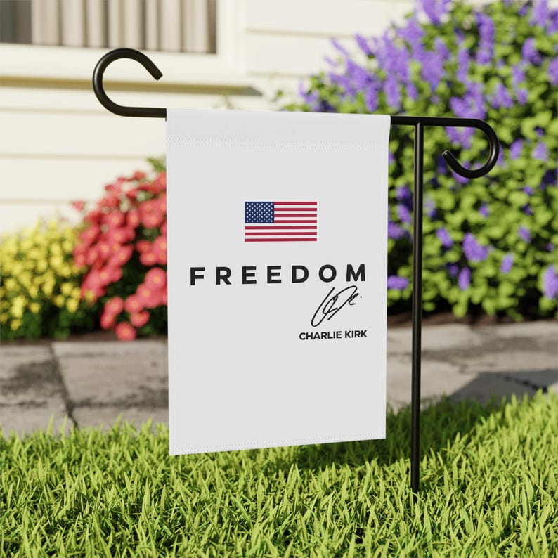 Charlie Kirk Flag Turning Point Usa Patriotic Decoration Garden Party Sign House Exterior Decor Outdoor Yard Flag Political 1759737168115.jpg