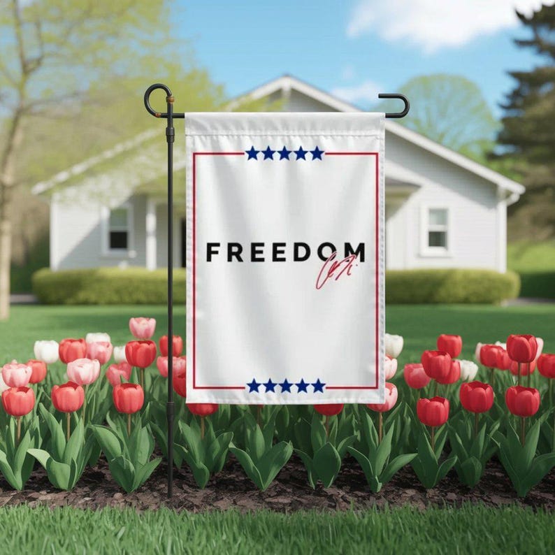 Charlie Kirk Freedom Garden Flag Patriotic Turning Point Usa Fundraiser Charlie Kirk Flag Charlie Kirk Garden Flag 1759737315812.jpg