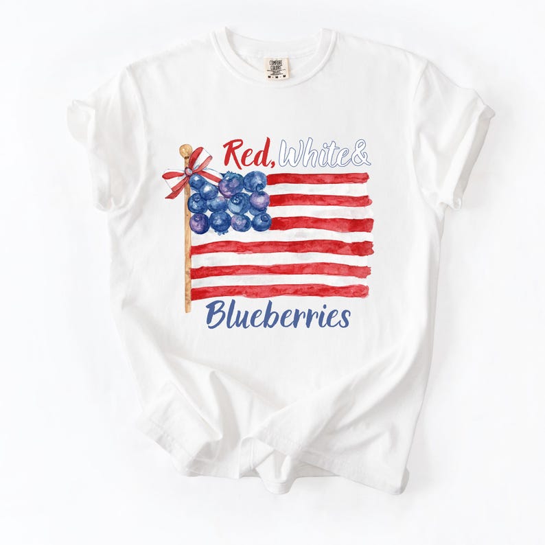 Red White And Blueberries T Shirt  Blueberry Budget  Charlie Kirk Inspired  Usa T Shirt 1759738130987.jpg