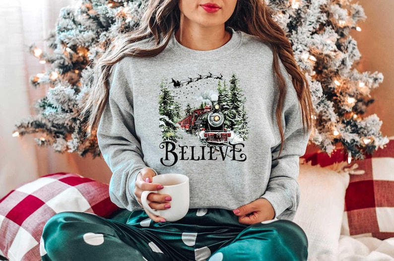 Polar Express Shirt Christmas Gift Christmas Crewneck Sweater Merry Christmas Christmas Gift Ideas Trendy Shirt Womens Shirt 1759743654157.jpg
