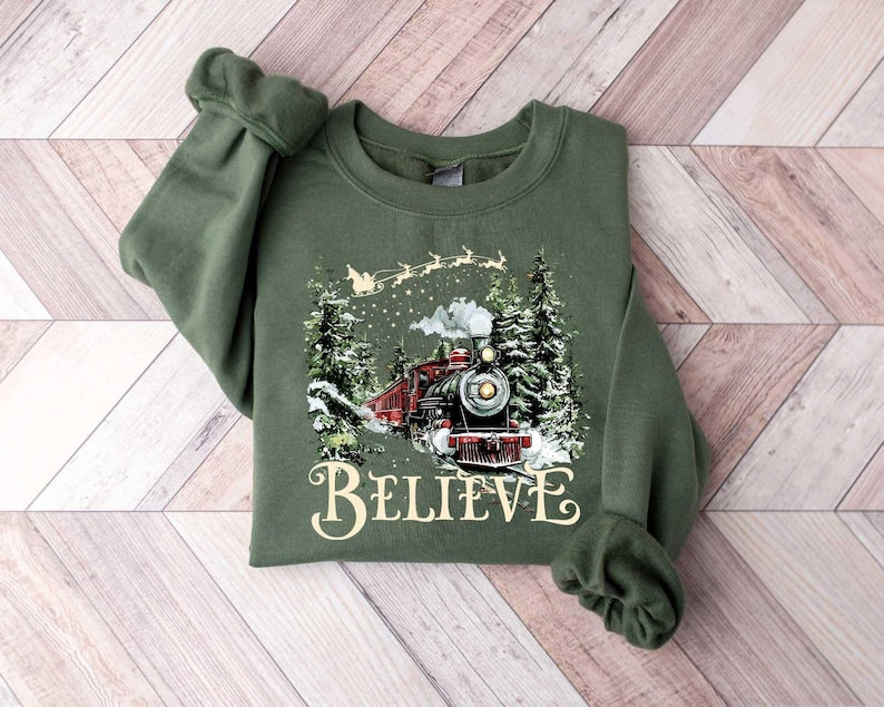 Polar Express Shirt Christmas Gift Christmas Crewneck Sweater Merry Christmas Christmas Gift Ideas Trendy Shirt Womens Shirt 1759743665928.jpg
