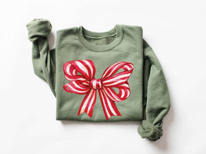 Christmas Bow Sweatshirt Holiday Sweatshirtchristmas Shirtfunny Christmas Sweatshirtred Bow Christmas Shirtsanta Claus Bow Shirtxmas 1759745200773.jpg