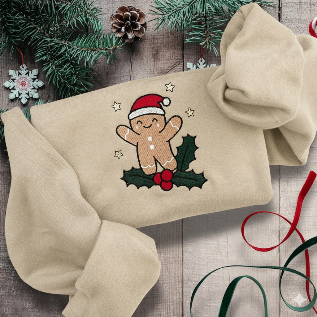 Embroidered Christmas Gingerbread Sweatshirt Holiday Sweatshirtgingerbread Man Embroidered Sweater Christmas Sweatshirt 1759802508953.png