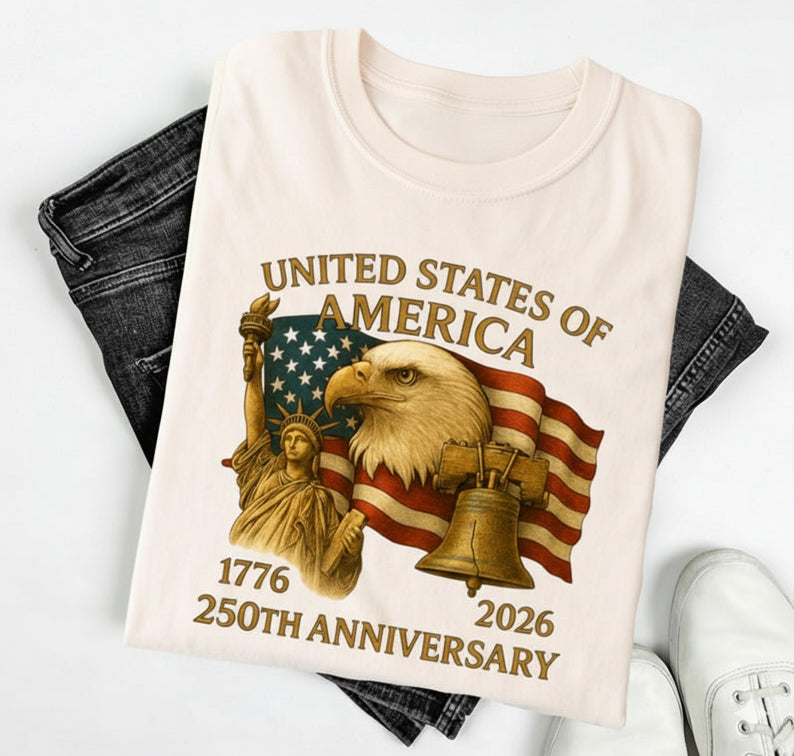 America 250th Anniversary Shirt Usa Independence Day T Shirt Patriotic Eagle Statue Of Liberty Tee Usa Flag Birthday Top 1759811433629.jpg