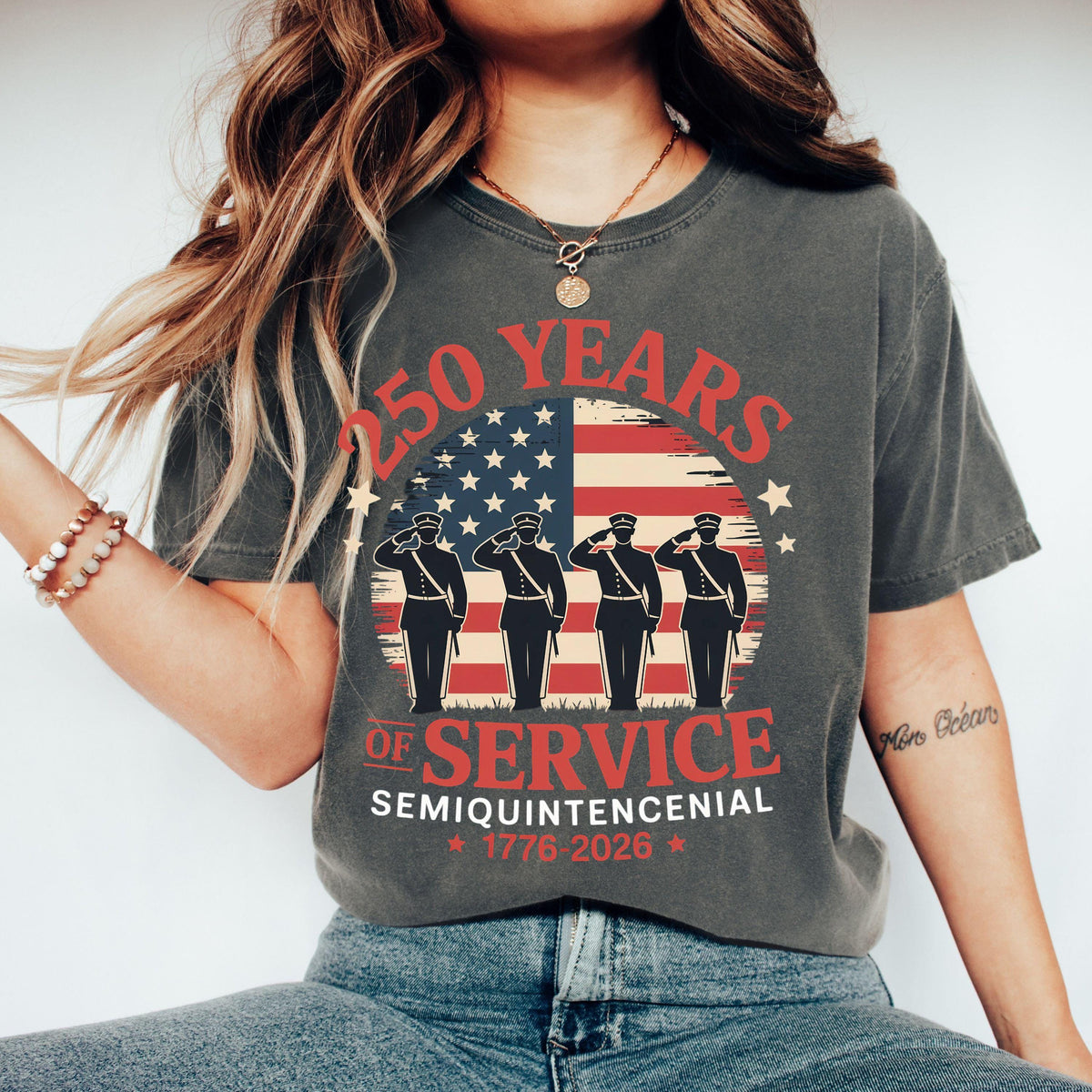 4th Of July Usa T Shirt Sweatshirt Hoodie 250 Years Of Serviceamerica 250 Anniversary Patriotic Shirt American Flag Gift 1759826188366.jpg