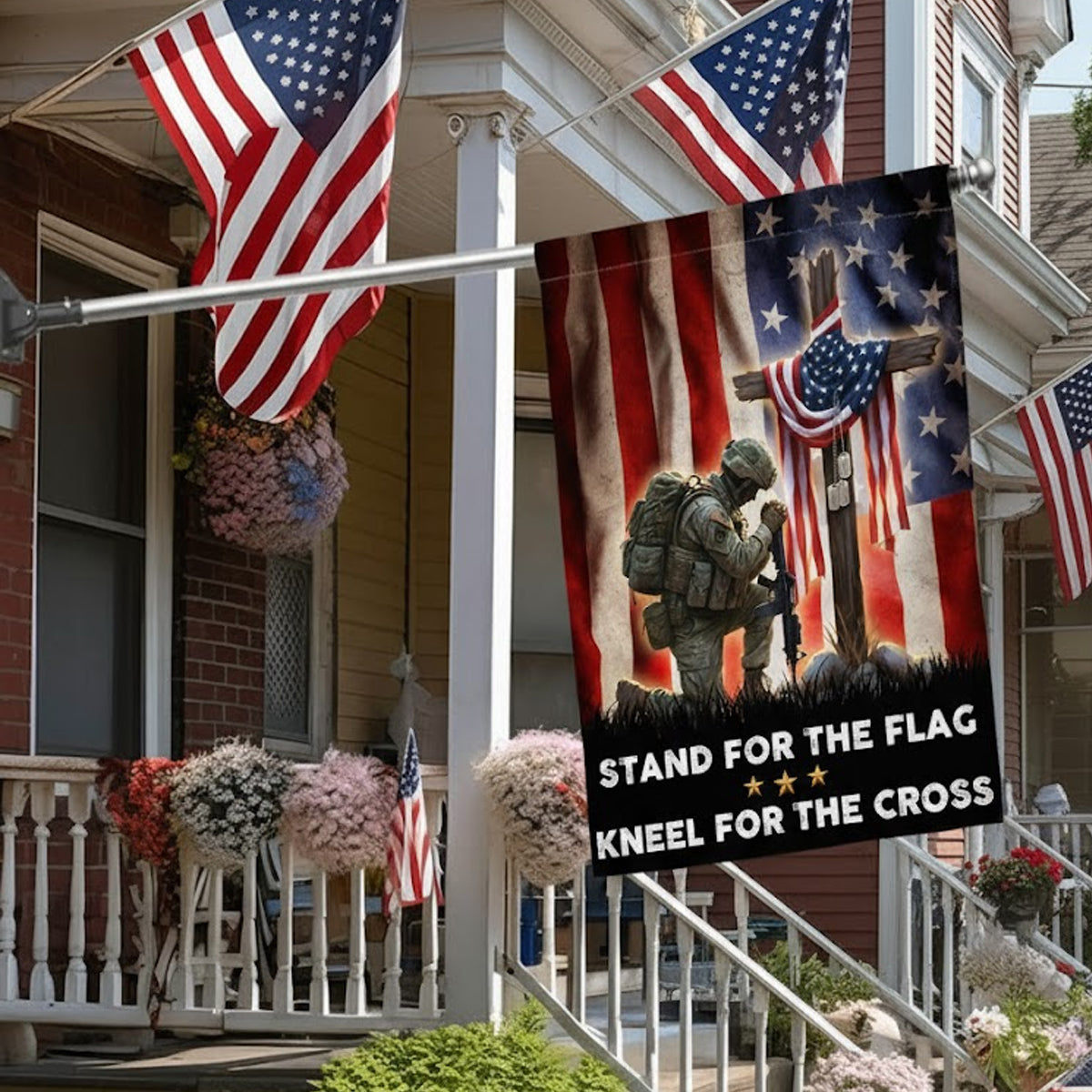 Us Soldier Flag  Stand For The Flag Kneel For The Cross House Flag  Christian Veteran Garden Banner  Patriotic Religious Home Decor 1759829997362.jpg