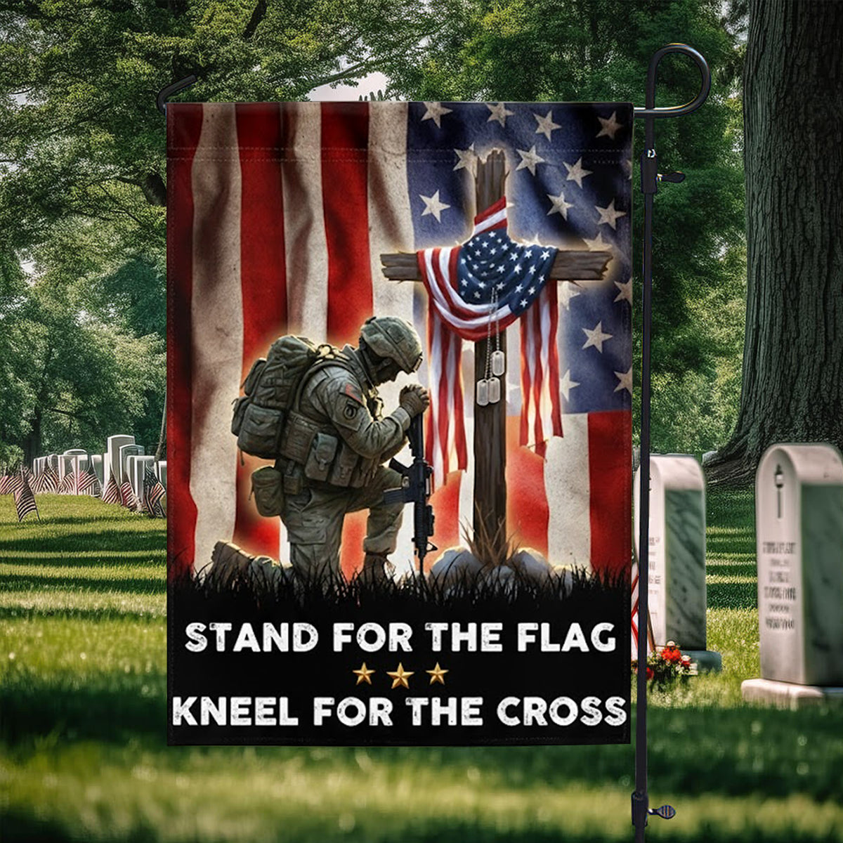 Us Soldier Flag  Stand For The Flag Kneel For The Cross House Flag  Christian Veteran Garden Banner  Patriotic Religious Home Decor 1759830004565.jpg