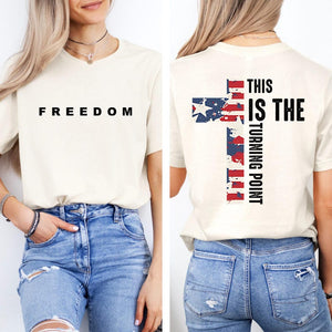 Charlie Kirk Freedom Shirt This Is The Turning Point 2 Sided Shirt Conservative Gift Patriotic Justice For Charlie Kirk Freedom Shirt 1759830436397.jpg