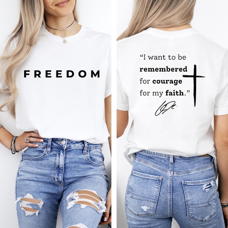 I Want To Be Remembered For Courage For My Faith Tshirtcharlie Kirk Tee Shirt Justice For Kirk Quotecharlie Kirk Freedom Long Sleeve Gift 1759888792892.jpg