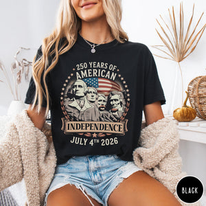 250 Years Of American Independence T Shirt Founding Fathers Graphic Tee Vintage American History Shirt Retro Usa Heritage Apparel 1759891895670.jpg