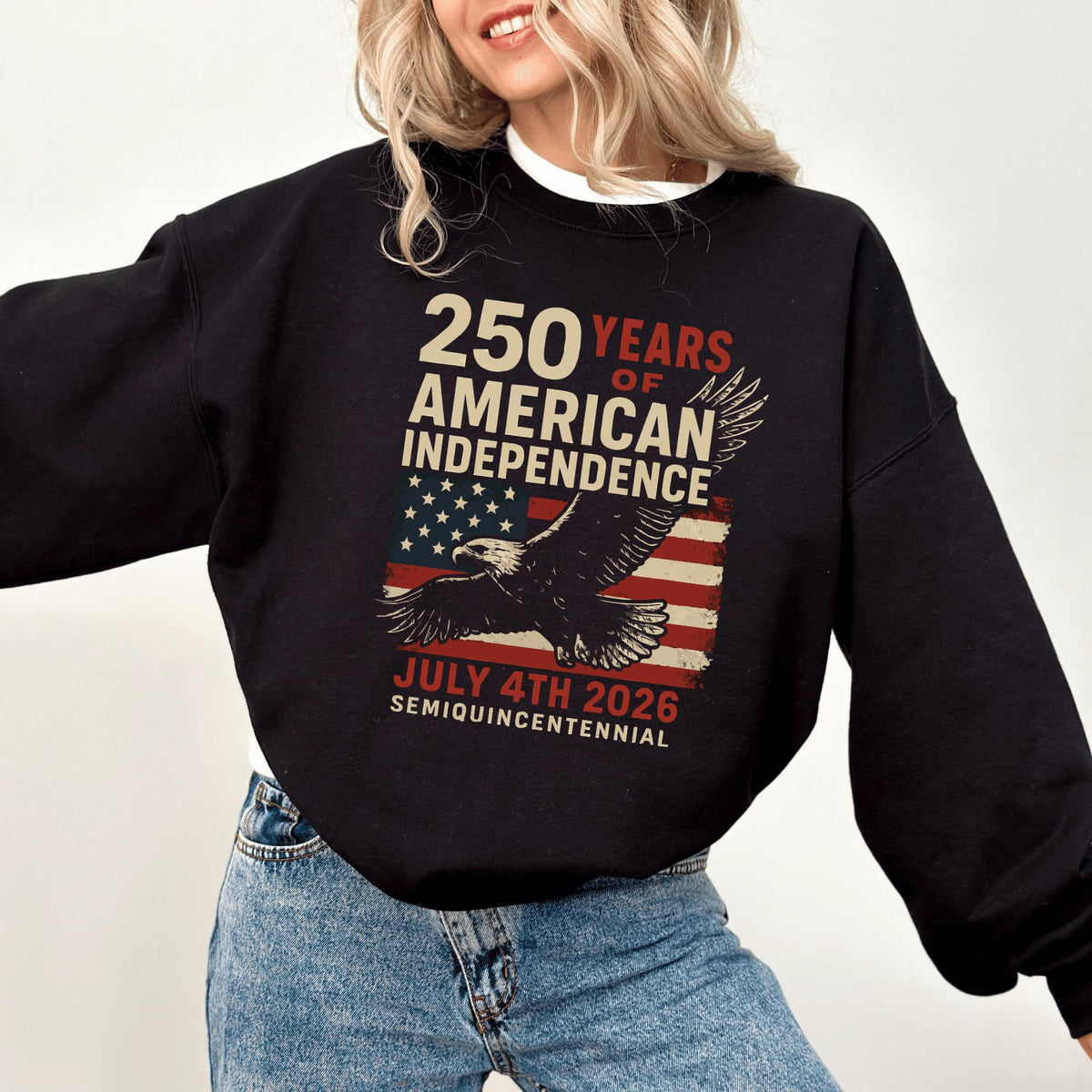 America 250th Anniversary Shirt American Flag 250th Birthday Sweatshirt 4th Of July 250th Anniversary Hoodie Patriotic Eagle Graphic Tee 1759907380266.jpg