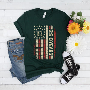 Usa 250th Anniversary Shirt Distressed American Flag Bella Canvas Tee 1759910312261.jpg