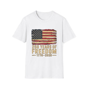 Usa Flag 250 Years Of Freedom Shirt   Distressed Us Flag T Shirt Patriotic 1776 2026 America Anniversary Tee 4th Of July Independence Day 1759910726961.jpg