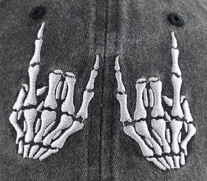 Skeleton Hand Hat For Men Women Funny Adjustable Cottom Embroidered Skull Finger Baseball Cap 1759977222036.jpg