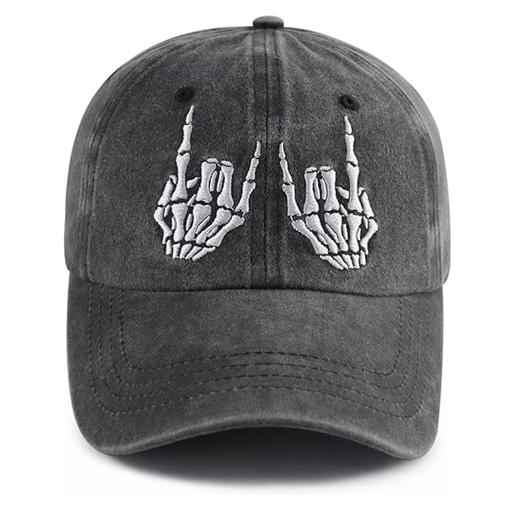 Skeleton Hand Hat For Men Women Funny Adjustable Cottom Embroidered Skull Finger Baseball Cap 1759977222836.jpg
