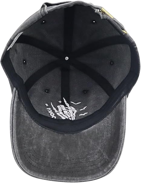 Halloween Spooky Hat For Men Women Funny Adjustable Cotton Embroidered Skeleton Hand Baseball Cap 1759977379497.jpg