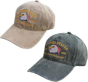 Eagle   Usa 250th Anniversary Hat Adjustable United States Patriotic Cap For 250th Celebrationvintage Washed Baseball Cap 1759977930582.jpg