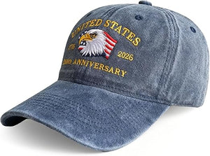 Eagle   Usa 250th Anniversary Hat Adjustable United States Patriotic Cap For 250th Celebrationvintage Washed Baseball Cap 1759977930607.jpg