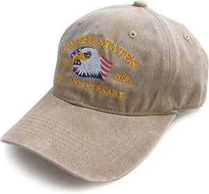 Eagle   Usa 250th Anniversary Hat Adjustable United States Patriotic Cap For 250th Celebrationvintage Washed Baseball Cap 1759977930826.jpg
