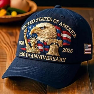 Eagle  Liberty United States 250th Anniversary Hat 2026 Adjustable Patriotic Baseball Cap With Bald Eagle For Veterans 1759978506752.jpg