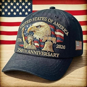 Eagle  Liberty United States 250th Anniversary Hat 2026 Adjustable Patriotic Baseball Cap With Bald Eagle For Veterans 1759978506857.jpg