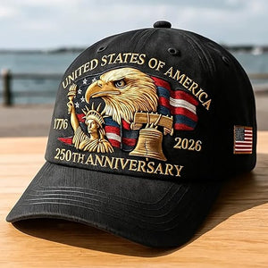 Eagle  Liberty United States 250th Anniversary Hat 2026 Adjustable Patriotic Baseball Cap With Bald Eagle For Veterans 1759978506926.jpg