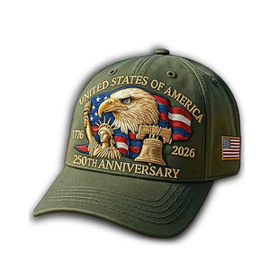 Eagle  Liberty United States 250th Anniversary Hat 2026 Adjustable Patriotic Baseball Cap With Bald Eagle For Veterans 1759978507077.jpg