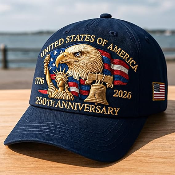 Eagle  Liberty United States 250th Anniversary Hat 2026 Adjustable Patriotic Baseball Cap With Bald Eagle For Veterans 1759978507177.jpg