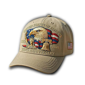 Eagle  Liberty United States 250th Anniversary Hat 2026 Adjustable Patriotic Baseball Cap With Bald Eagle For Veterans 1759978507211.jpg